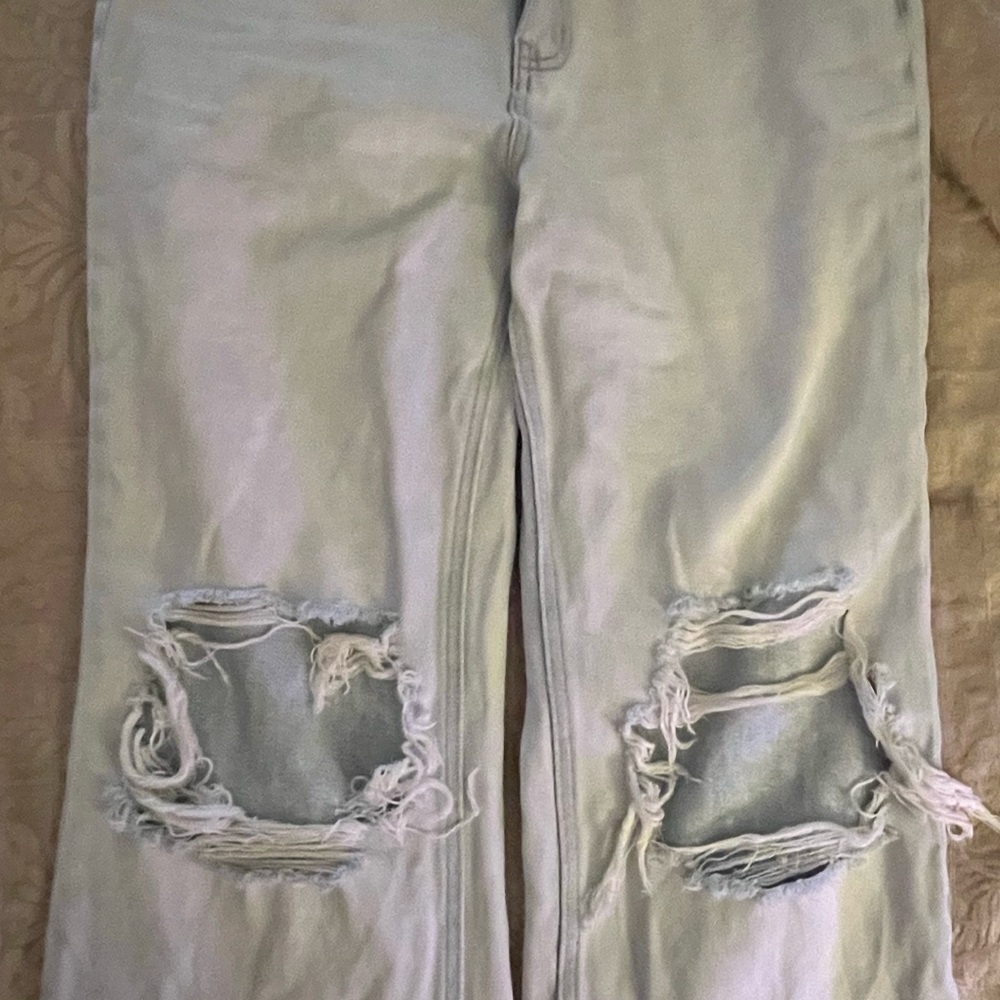 Distressed Light Blue Women's Jeans